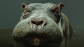 Captivating And Creepy Hippopotamus Head Illustration By Joshua Hoffine