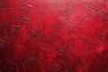 Captivating crimson surface of textured plaster creating an atmospheric backdrop Royalty Free Stock Photo