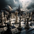 Captivating 3D abstract rendering of an Abstract Strategy Game Royalty Free Stock Photo
