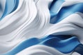 Modern Minimalist Finland Flag in Twisted Waves: 3D Render and Unreal Engine 5