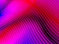 Vibrant pink and red 3D waves dynamic abstract background. Royalty Free Stock Photo