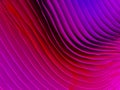 Vibrant pink and red 3D waves dynamic abstract background. Royalty Free Stock Photo