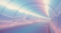 Futuristic Serene Light Tunnel Background Royalty Free Stock Photo