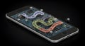 AI-Powered Smartphone Circuitry Royalty Free Stock Photo