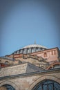 Daytime view of the historic Hagia Sophia in Istanbul, Turkey