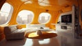 Vibrant Mustard and Rust: Award-Winning Bionic Interior