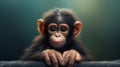 Captivating Digital Art Of A Baby Chimpanzee