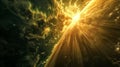 A captivating display of natures forces as cosmic rays interact with Earths atmosphere