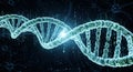 Dna structure digital art medical science genetic code helix biology generative ai Royalty Free Stock Photo