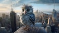 Captivating Documentary Photos Of A Playful Blue Owl In New York City