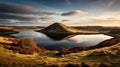 Captivating Dusk Moor Photograph With Vibrant Light And Shadow