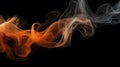 Fiery Dance: The Intertwining of Flame and Smoke