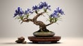 Captivating Floral Still Life: 3d Model Of Iris Bonsai Tree