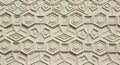 Modern Geometric Hexagon and Square Pattern Wall Texture Royalty Free Stock Photo