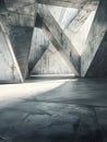 Captivating Geometric Architectural Abstraction in Monochrome