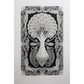 The captivating geometric patterns adorn the flower frame