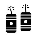 A captivating glyph icon of mexican firecrackers Royalty Free Stock Photo