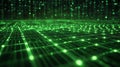 A Futuristic Data Stream Displayed with a Green Glow An Abstract Digital Artistic Concept to Inspire You Royalty Free Stock Photo