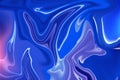 captivating hand-painted design with mixed liquid blue paints abstract fluid acrylic painting marbled colorful abstract background