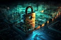 Unlocking Digital Secrets: Futuristic Abstract Illustration of Privacy and Anonymity Royalty Free Stock Photo