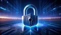 Unlocking Digital Secrets: Futuristic Abstract Illustration of Privacy and Anonymity. Royalty Free Stock Photo