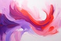 Ethereal Love: Vibrant Fluid Brush Strokes in Red, Pink, and Purple