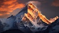 Captivating Himalayan Mountain Art With Realistic Light And Color