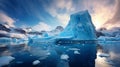 Captivating Iceberg: A Majestic Creation Of Nature