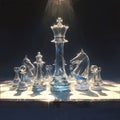 Elegant Chess Set Illustration Royalty Free Stock Photo