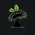 Mysterious Carnivorous Plant Logo