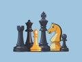 Illustration of Chess Pieces Royalty Free Stock Photo