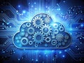 Streamlining Application Development with CloudBased Infrastructure A Powerful Visualization of Seamless Integration Royalty Free Stock Photo