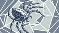 Abstract geometric spider, intricate insect art, modern pattern. vector design Generative AI Royalty Free Stock Photo