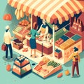 Captivating Illustrations of Market Culture