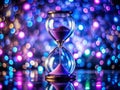 Unveiling the Passage of Time An Abstract Binary Hourglass Blending Conceptual Photography and Bokeh for a