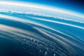 an abstract image of the sky and the earth from space generated by ai Royalty Free Stock Photo