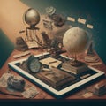 Time Capsule: Technology, History, Knowledge Royalty Free Stock Photo