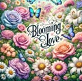 Enchanted Garden of Blooming Love