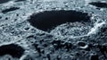 A captivating image of the cratered surface of a moon or planet, capturing the essence of space exploration and the mysteries of Royalty Free Stock Photo