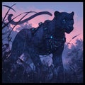 Robotic Ninja Panther in the Wilderness