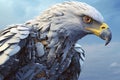 Eagle Resting in Mountainous Terrain (generative AI)