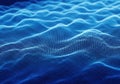 Digital Blue Waves Royalty Free Stock Photo