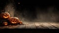 Spooky Halloween Pumpkins with Warm Glow for Festive Marketing Royalty Free Stock Photo