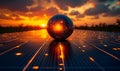 Solar Sphere Sunset Royalty Free Stock Photo