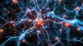 Neural Network: Exploring Neuron Connections and Brain Activity for Medical Research Royalty Free Stock Photo