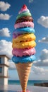 Fantasy Melting Ice Cream Cone