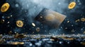 Revolutionizing Transactions: The Unexpected Journey of a Credit Card Amidst a Cascade of Coins