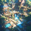 Enchanting Fantasy Town - Garden Gnome Landscaping Wonderland