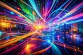 Abstract Data Flow Visualization A Dynamic Double Exposure Depicting the Flow and Interplay of Complex Data Streams