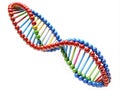 Colorful Double Helix DNA Model A Visual Representation of the Genomes Intricate Structure and the Power of Scientific Royalty Free Stock Photo